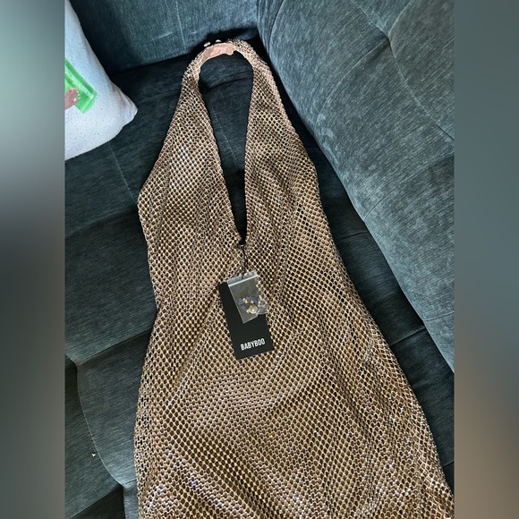 Babyboo Starla Gold Maxi Dress - Picture 3 of 9